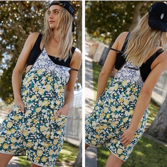 FP Movement by Free People Pants - Free People Movement floral hot shot romper